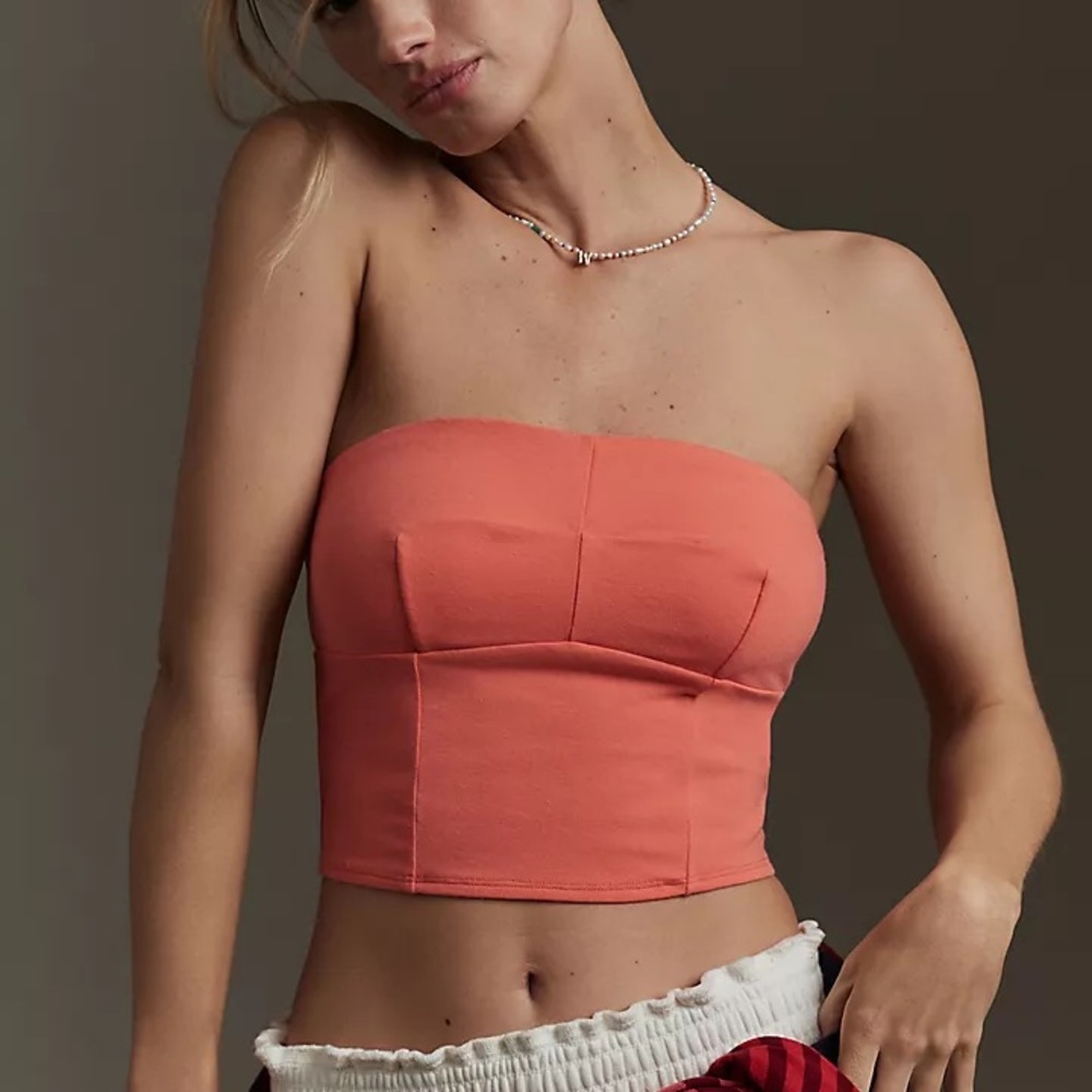 By Anthropologie Cotton Tube Top